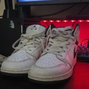 Jordan Kids Shoes in White and Black